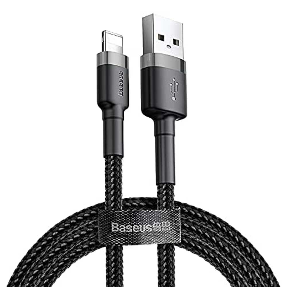 Кабель Baseus Cafule USB Tуpe-A - Lightning чорно-сірий, 2 м