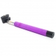 Телескопическая Bluetooth селфи палка с кнопкой для телефона (фиолетовый)
