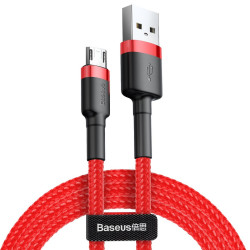 Кабель Baseus Cafule USB Type-A - Micro USB черно-красный, 3 м