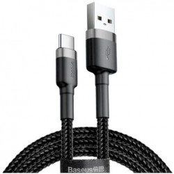 Кабель Baseus Cafule USB Type-A - USB Type-C черно-серый, 1 м