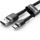 Кабель Baseus Cafule USB Tуpe-A - USB Type-C черно-серый, 1 м, общий план_1