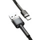 Baseus Cafule USB Tуpe-A - USB Type-C cable black-Gray, 1 m, connectors