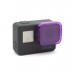Фиолетовый фильтр для GoPro HERO5 Black (надет на камеру)