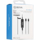Boya BY-DM10 Digital Lavalier Microphone with Monitoring & Lightning and USB Type-A Cables, packaged