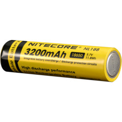 NITECORE NL188 18650 Li-ion 3200 mAh Rechargeable Battery