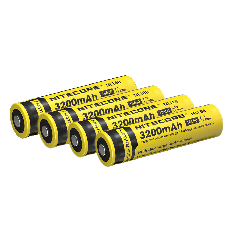 Аккумуляторы NITECORE 18650 NL188 Li-ion 3200 мАч 4 шт для Moza Air 2, AirCross 2, главный вид