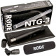 RODE NTG3 Moisture-Resistant Shotgun Microphone, Satin Nickel in the box