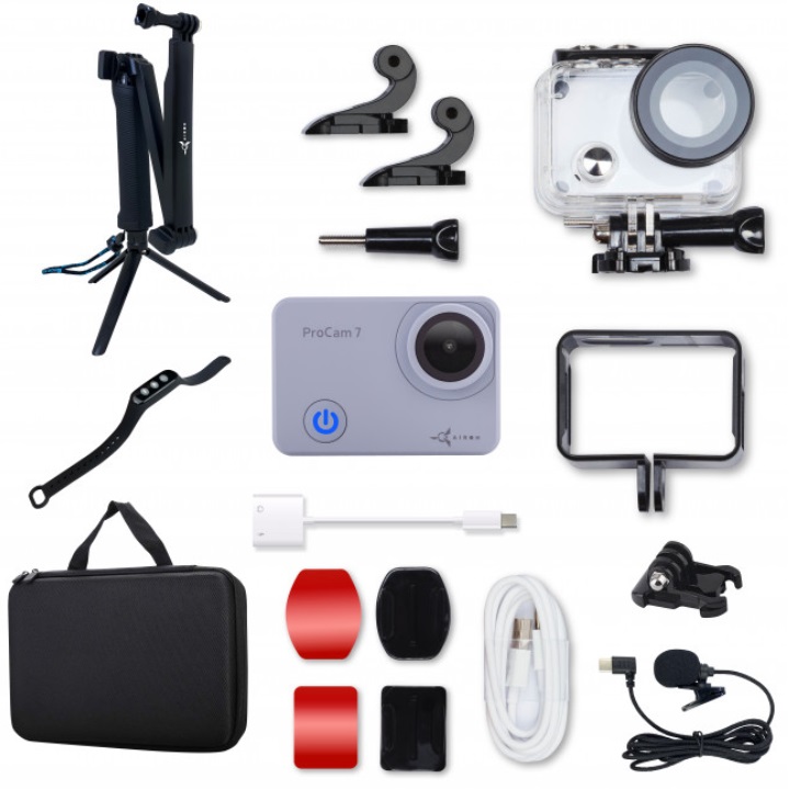 AIRON Procam 7 Touch Action camera in a set for a blogger 15-in-1, main view