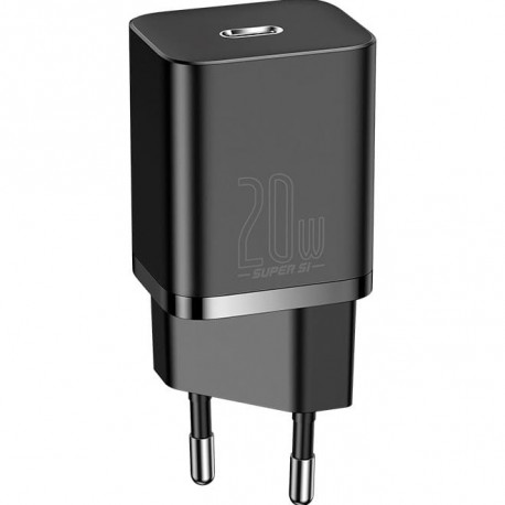Baseus 20W Super Si USB-C (CCSUP-B01, CCSUP-B01) charger, black