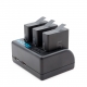 Зарядний пристрій Telesin для GoPro HERO5 (mini usb)