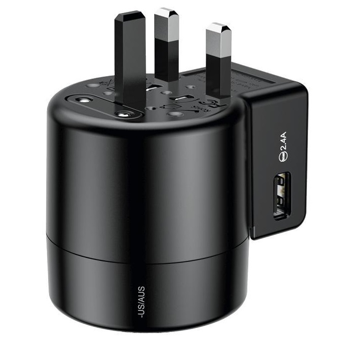 Універсальний зарядний пристрій Baseus Universal Plug (ACCHZ-01) чорний