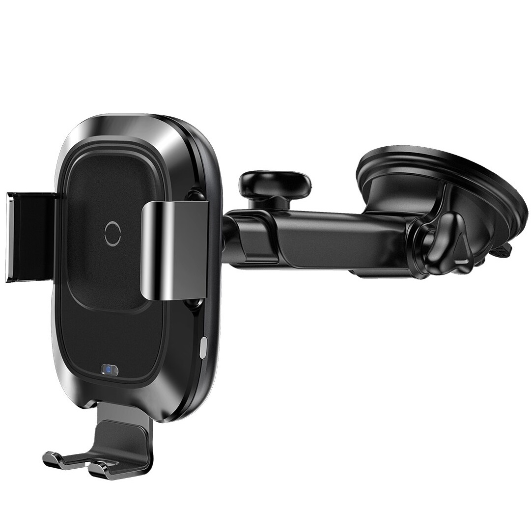 Бездротовий автомобільний зарядний пристрій Baseus Smart 2А чорний