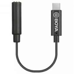 Boya BY-K4 3.5mm TRS Female to USB Type-C Adapter Cable (7.9")