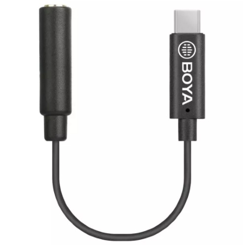 Кабель-адаптер Boya BY-K4 (3,5 мм TRS мама – USB Type-C)