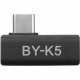 Boya BY-K5 Type-C Female to Male Right-Angle Adapter, frontal view