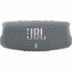 JBL Charge 5 Portable Bluetooth Speaker, Gray frontal view