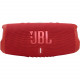 JBL Charge 5 Portable Bluetooth Speaker, Red frontal view