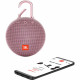 JBL Clip 3 Portable Bluetooth Speaker, Dusty Pink overall plan