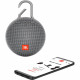 JBL Clip 3 Portable Bluetooth Speaker, Stone Grey overall plan