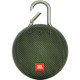 JBL Clip 3 Portable Bluetooth Speaker, Forest Green frontal view