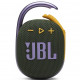 JBL Clip 4 Portable Bluetooth Speaker, Green frontal view