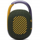 JBL Clip 4 Portable Bluetooth Speaker, Green back view