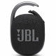 JBL Clip 4 Portable Bluetooth Speaker, Black frontal view