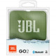 JBL GO2 Portable Bluetooth Speaker, Moss Green packaged
