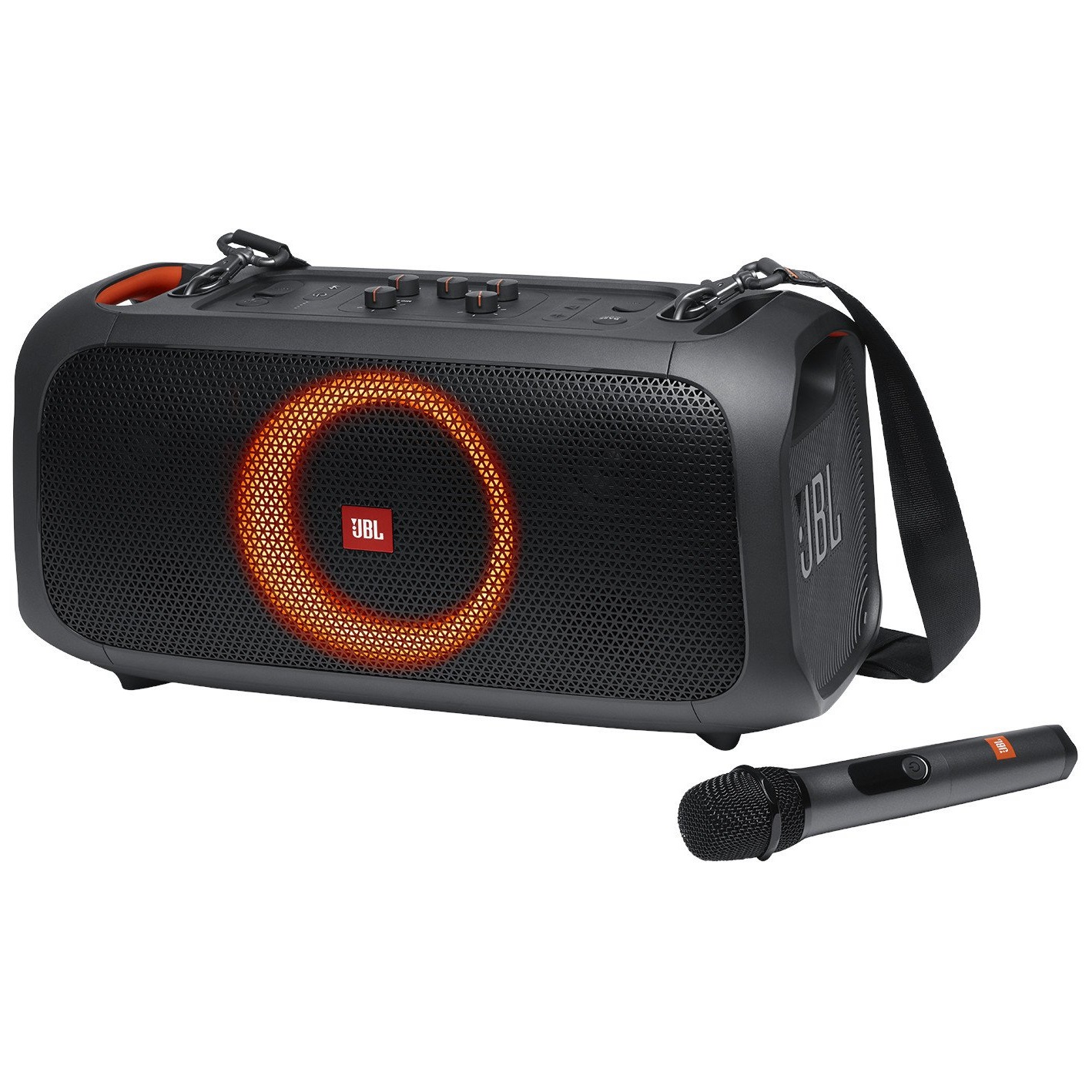 Акустична система JBL PartyBox On-The-Go з бездротовим мікрофоном