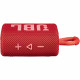 JBL GO3 Portable Bluetooth Speaker, Red view from above