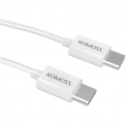 Romoss CB32 USB Type-C to USB Type-C white cable, 1 m