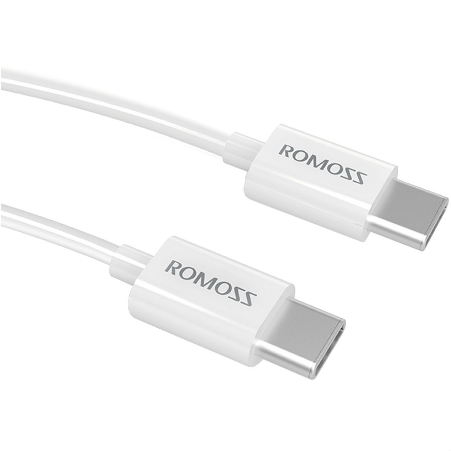 Кабель Romoss CB32 USB Type-С - USB Type-С white, 1 м