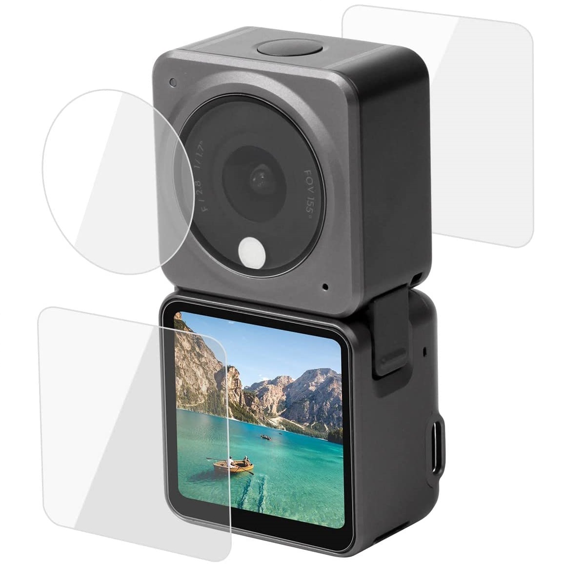 Защитное стекло Sunnylife для дисплеев и линзы DJI Action 2 Dual-Screen Combo, главный вид