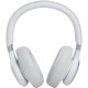 JBL Live 660NC Wireless Over-Ear Headphones, White frontal view