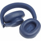JBL Live 660NC Wireless Over-Ear Headphones, Blue folded