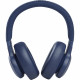 JBL Live 660NC Wireless Over-Ear Headphones, Blue frontal view