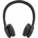 JBL Live 460NC Wireless On-Ear Headphones, Black frontal view