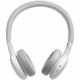JBL Live 400BT Wireless On-Ear Headphones, White frontal view