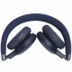 JBL Live 400BT Wireless On-Ear Headphones, Blue folded