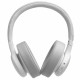 JBL Live 500BT Wireless Over-Ear Headphones, White frontal view