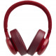 JBL Live 500BT Wireless Over-Ear Headphones, Red frontal view
