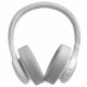 JBL Live 650BT NC Wireless Over-Ear Headphones, White frontal view
