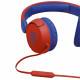 JBL JR310 Volume-Limited Kids On-Ear Headphones, Red close-up