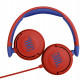 JBL JR310 Volume-Limited Kids On-Ear Headphones, Red folded
