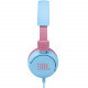 JBL JR310 Volume-Limited Kids On-Ear Headphones, Blue side view