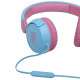 JBL JR310 Volume-Limited Kids On-Ear Headphones, Blue close-up