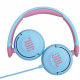 JBL JR310 Volume-Limited Kids On-Ear Headphones, Blue folded