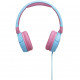JBL JR310 Volume-Limited Kids On-Ear Headphones, Blue frontal view