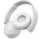 JBL Tune 450BT Wireless On-Ear Headphones, White close-up