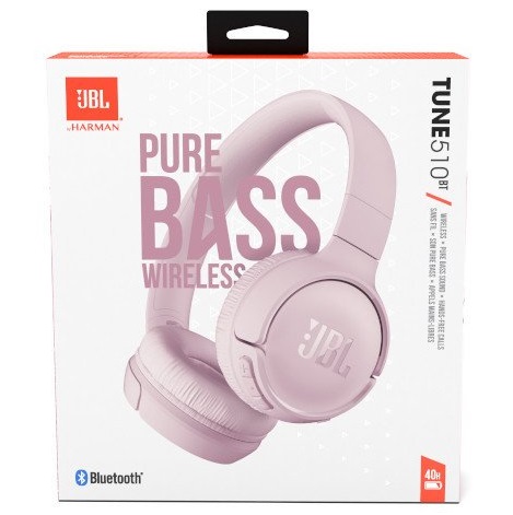 Беспроводные наушники JBL Tune 510BT Wireless On-Ear, Rose в упаковке